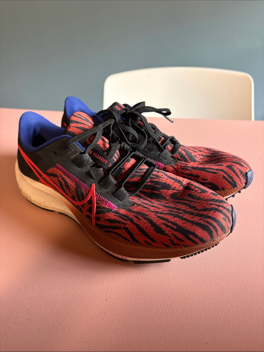Nike Men’s Red and Black Athletic Running Shoes